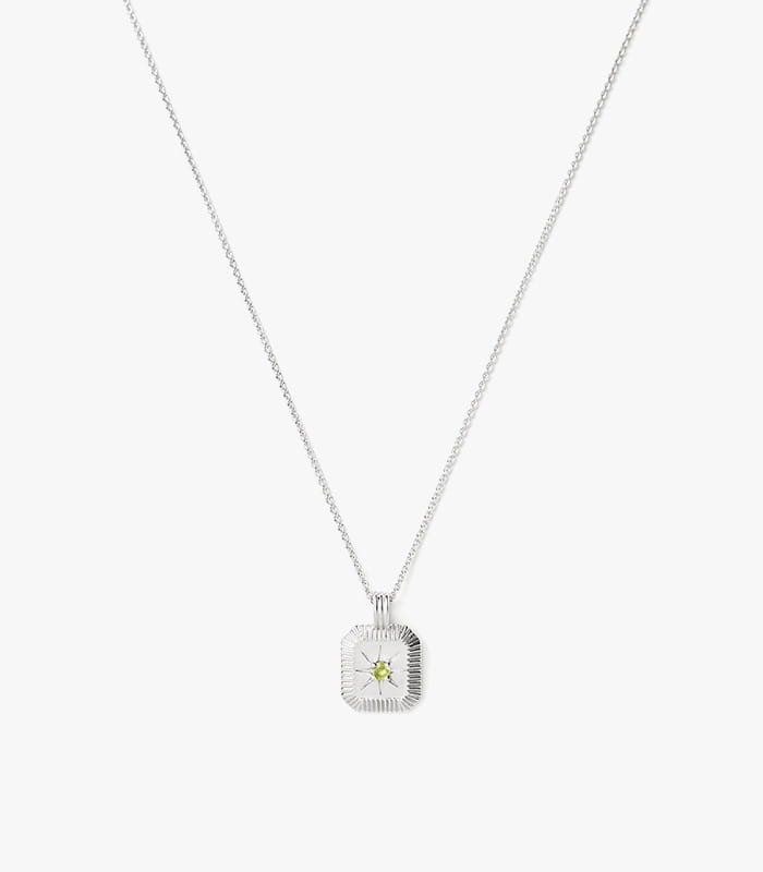 August Birthstone Pendant Necklace - Samyut Bracelets