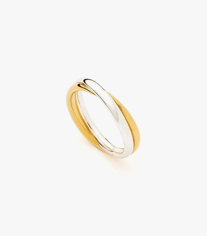 Ovate Double Link Hoop Earrings - Samyut Earrings (view 2)